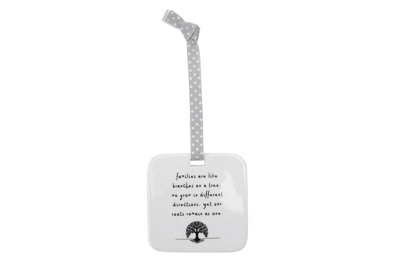 Send With Love Ceramic Hanger 'Families are Like Branches' Tree Decor