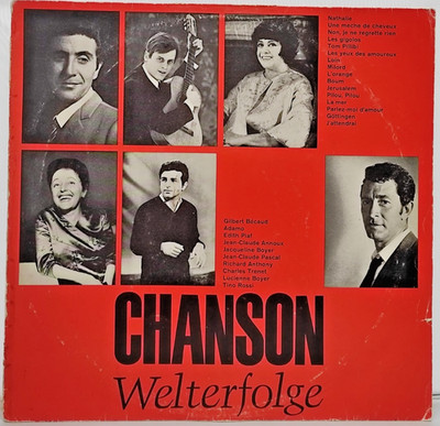 LP - Chanson Welterfolge - Edith Piaf - Gilbert Bécaud - Adamo