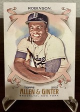 2021 Topps Allen & Ginter's Jackie Robinson #36 Base Card Brooklyn Dodgers