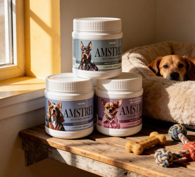 Amstrel Dog Multivitamin Supplement  Healthy hip & joints + Calcium   600 Tablet