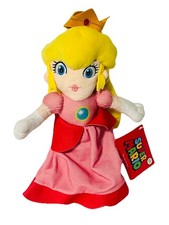 Super Mario Princess Peach Plush Stuffed Figure Doll Toy 10  Licensed Nintendo