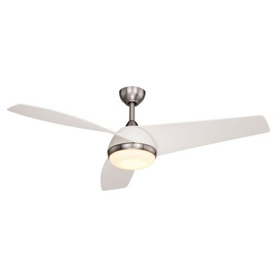 Odell 1-Light Ceiling Fan in Contemporary Style 14 Inches Tall and 52 Inches