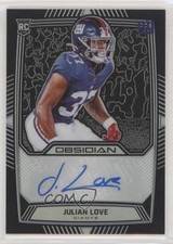 2019 Panini Obsidian Rookie Auto /150 Julian Love #RA-JLO Auto 01ur