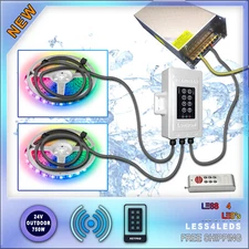 24v 100ft 800W RGB Led Strip Light Outdoor Pontoon Boat Docks Landscaping