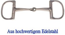  D-Trense D-Ringtrense Edelstahl Einfach gebrochen Stärke 16 mm  12,5 cm