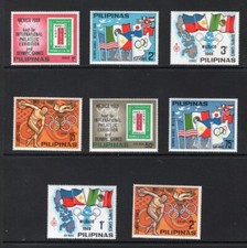 PHILIPPINES - JO 1968 - Yt 762-5 + PA 72-5 - C6€ - Neufs** sans charniere - BT10