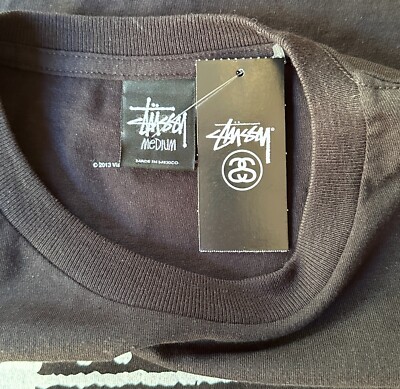 STUSSY x YO MTV RAPS T SHIRT BRAND NUBIAN BLACK SIZE MEDIUM NEW