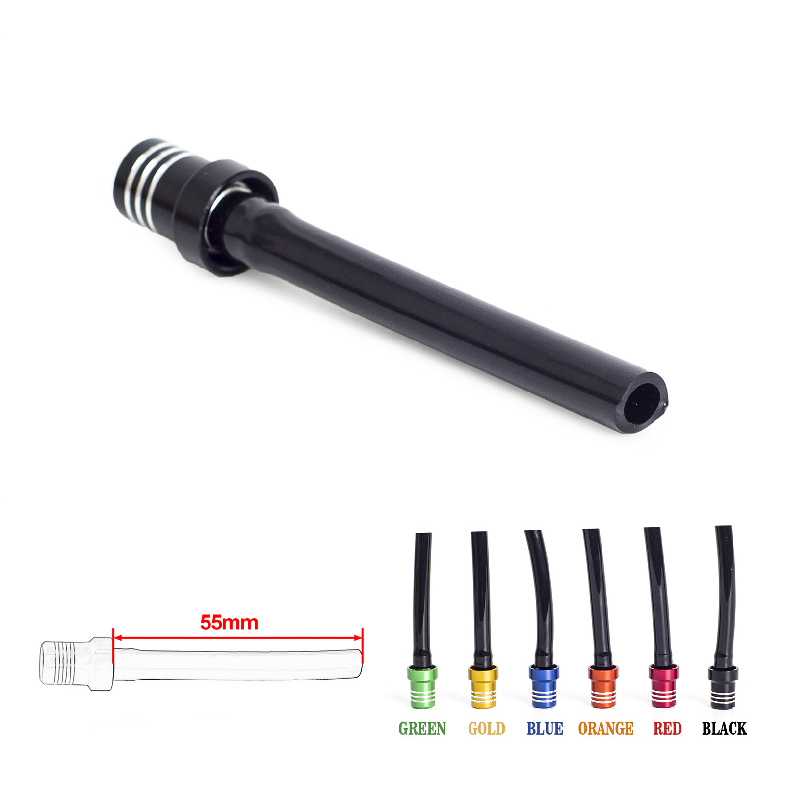 Universal Black Gas Fuel Cap Valve Vent Breather Hose Tube For ATV Dirt