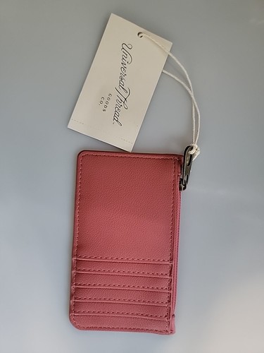 Universal Thread Goods Co NEW Card Wallet Faded Rose Faux Leather 6 pockets
