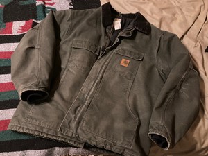 Carhartt Men Heavy Duty Insulated/Lined Green Work Jacket - XXL 2XL RN #14806 | eBay