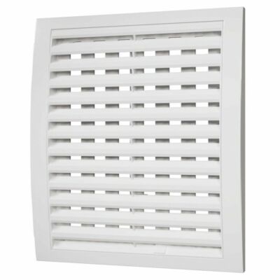 Lüftungsgitter / 250 mm x 250 mm / 10'' x 10 Zoll / mit verstellbarem Rollladengitter 