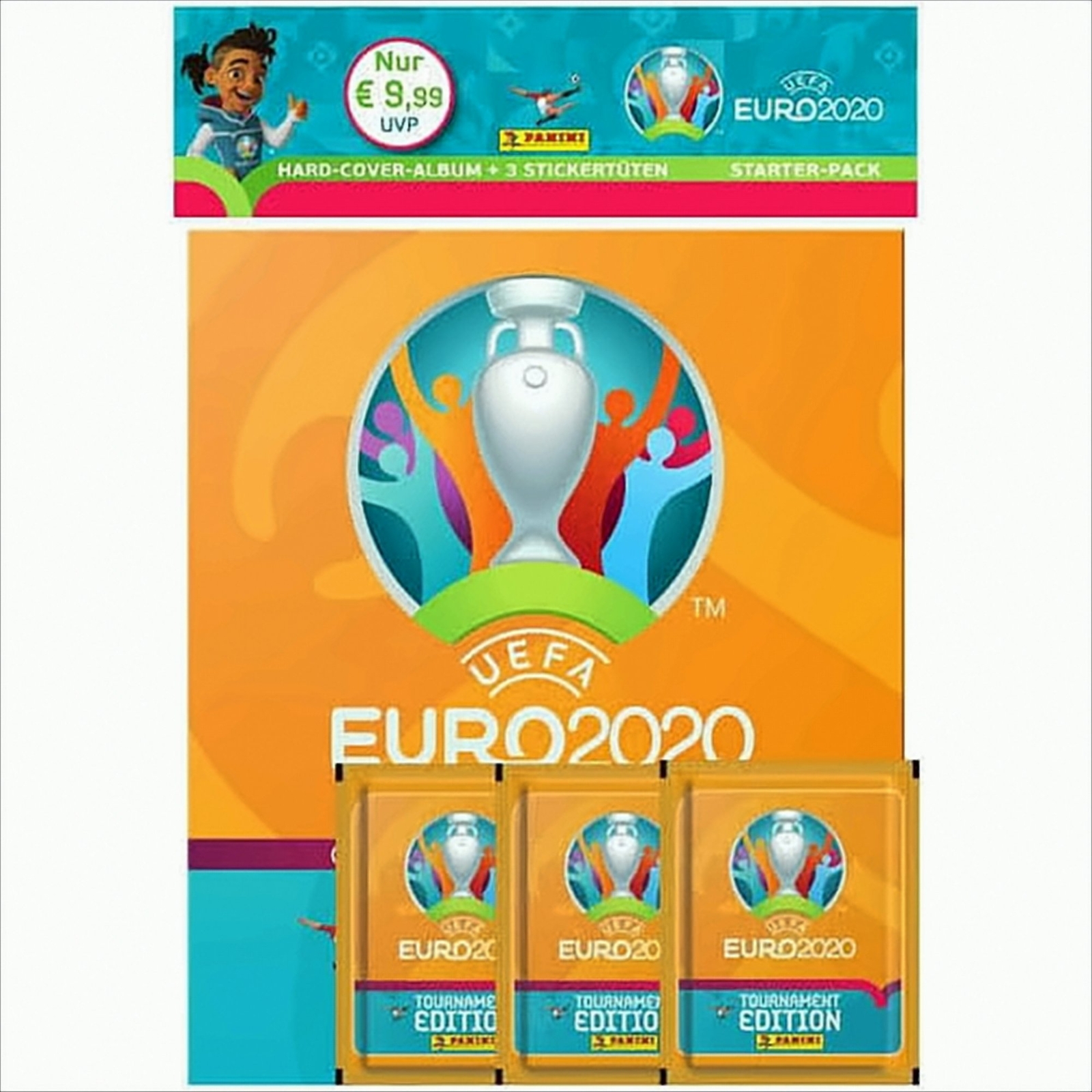 2020 Uefa Euro 2020 Sticker Hardcover Album Deutsch Neu & Ovp