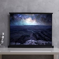 Projector Screen Matt White Home Cinema Movie Theater Table top Stand 40/50inch
