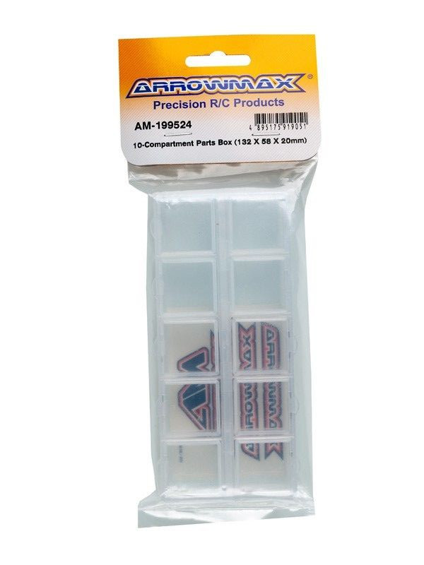 ARROWMAX 10-Compartment Parts Box (132 x 58 x 20mm) AM199524 ARROWMAX 10-Compartment Parts Box (132 x 58 x 20mm) AM199524