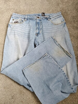 #ad Men#x27;s JNS McGuire Loose Straight Light Faded Blue Jeans Size 38 x 33 $14.71