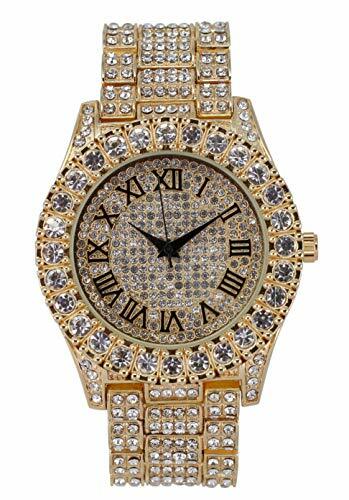 Herren römische Ziffern vollständig ausgeblendete Uhr mit kubanischem Armband - ST10327 RN Cuban - Bild 10 von 65