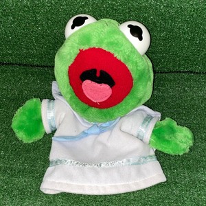 Vintage-1988-Dakin-Henson-The-Muppets-Kermit-The-Frog-Plush-Hand-Puppet