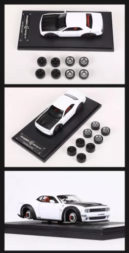 Fine Works FW 1:64 Dodge SRT Hellcat Demon Demon Alloy Car Diecast Model - Picture 15 of 26