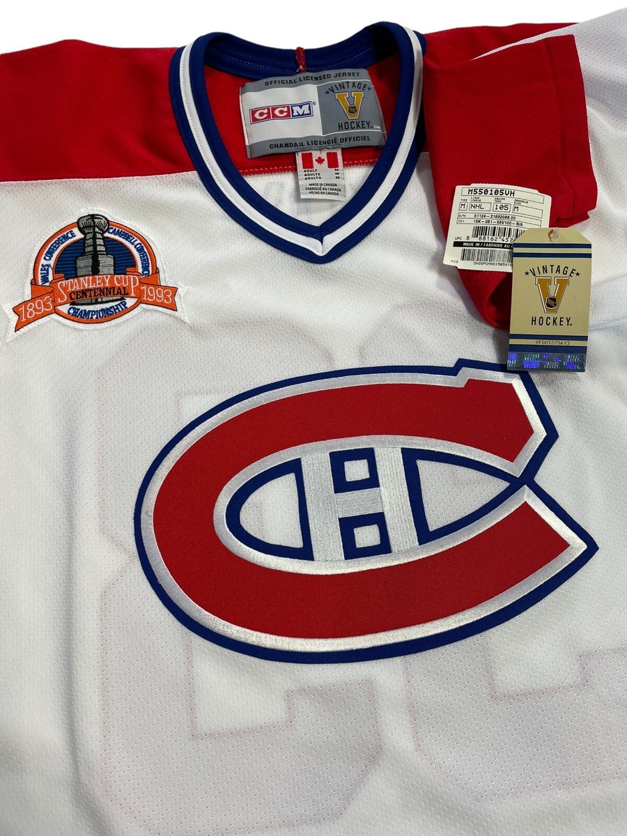 PATRICK ROY 1993 MONTREAL CANADIENS STANLEY CUP CCM JERSEY PATRICK ROY 1993 MONTREAL CANADIENS STANLEY CUP CCM JERSEY