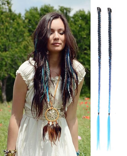 2 x Clip n Trecce Capelli Dreadlocks Extension Capelli Clip In Quick Box Trecce - Foto 2 di 65