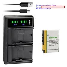 Kastar Battery LTD2 USB Charger for Kodak KLIC-7002 K7002 Kodak EasyShare V603