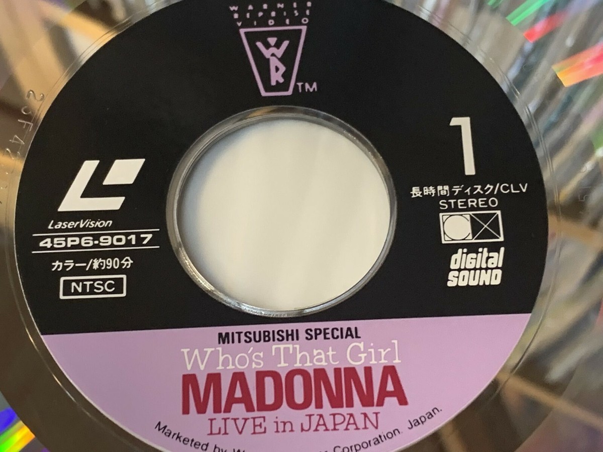 MADONNA Who's That Girl-Live in Japan JAPAN Laser Disc LD MADONNA Who's That Girl-Live in Japan JAPAN Laser Disc LD
