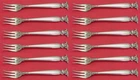Romance of the Sea by Wallace Sterling Silver Cocktail Fork Set 12 pieces 5 1/2"