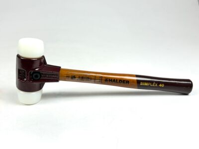 Halder Simplex 40 Hammer Schonhammer Stahlgussgehäuse Holzstiel Kopf-Ø 40mm