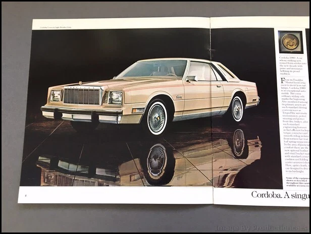 1980 Chrysler Cordoba Original Car Sales Brochure Catalog - Image 2 of 4