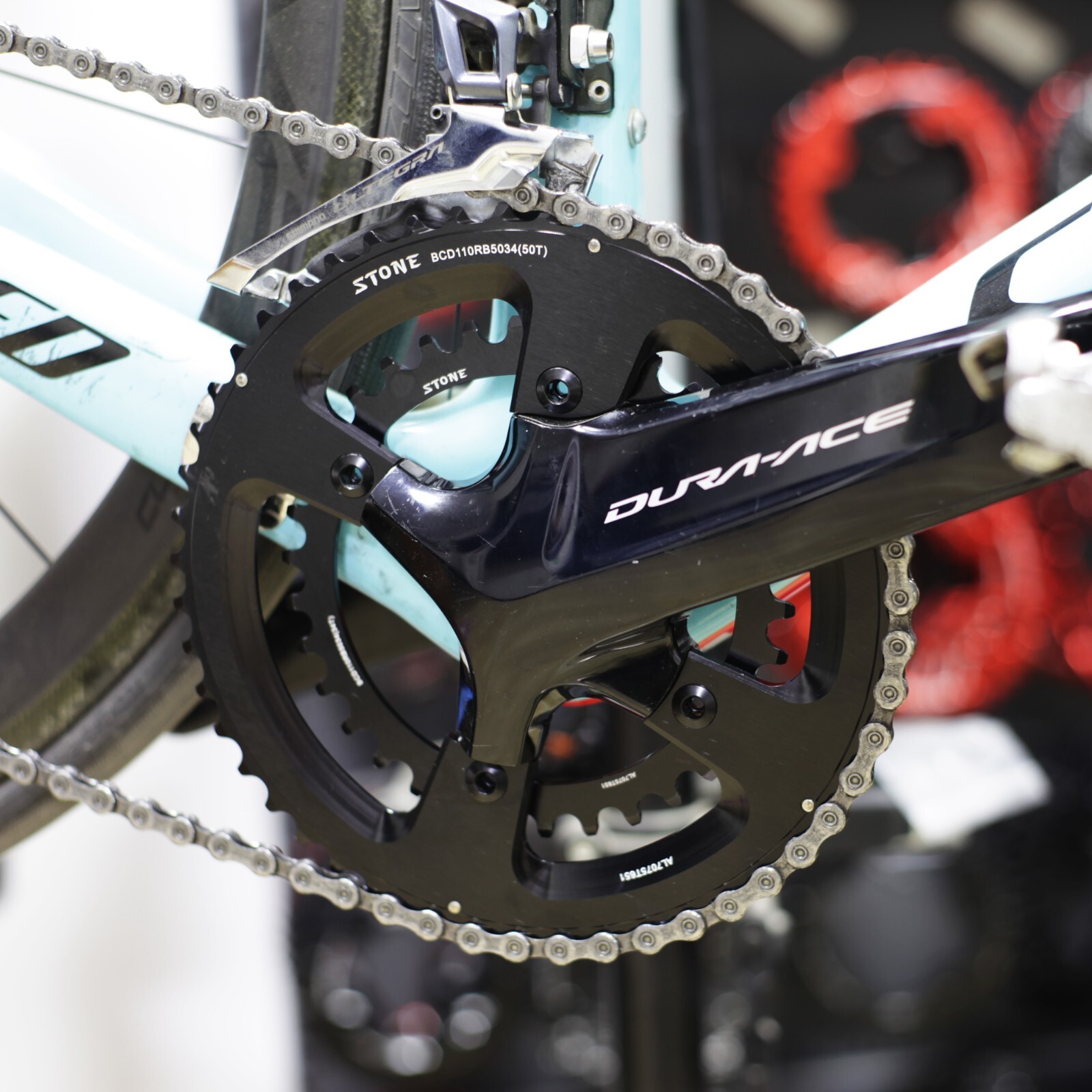 STONE Double Chainring BCD110 4 Arm for SHIMANO R7000 R8000 R9100 Road ...