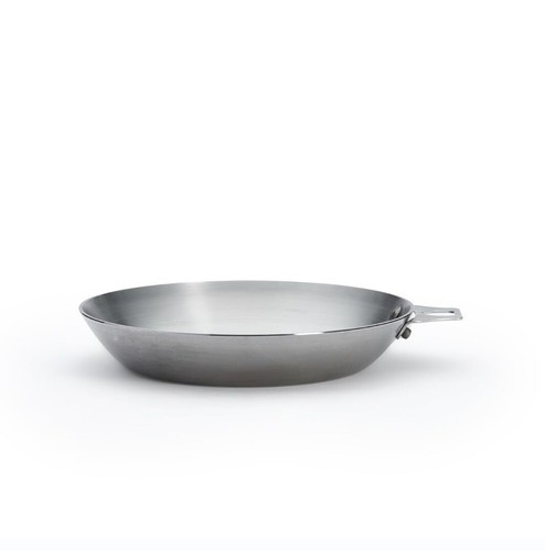 Eisenpfanne Edelstahl Silber 24 cm - Bild 3 von 4