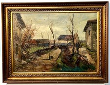 Gino Romiti, Campagna Livornese, Grande Dipinto Del 1964