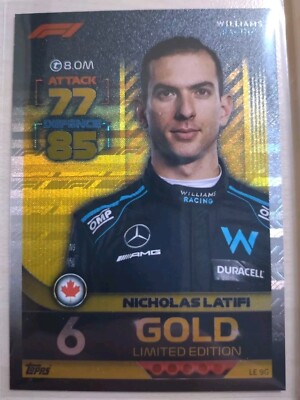 Nicholas Latifi Limited Edition - Williams - Topps Turbo Attax F1 2022 Formel 1