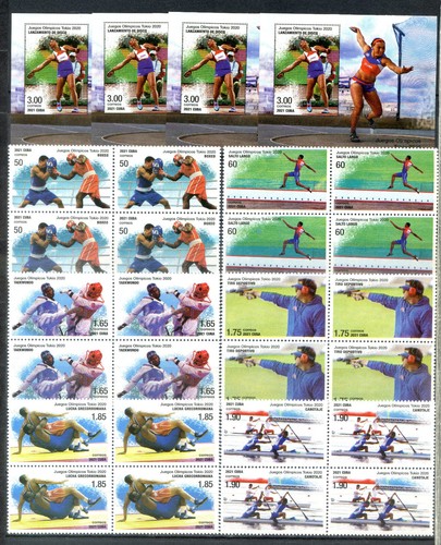 2020- Block of 4+4 Sheets "JUEGOS OLIMPICOS 2020, OLYMPIC GAMES"