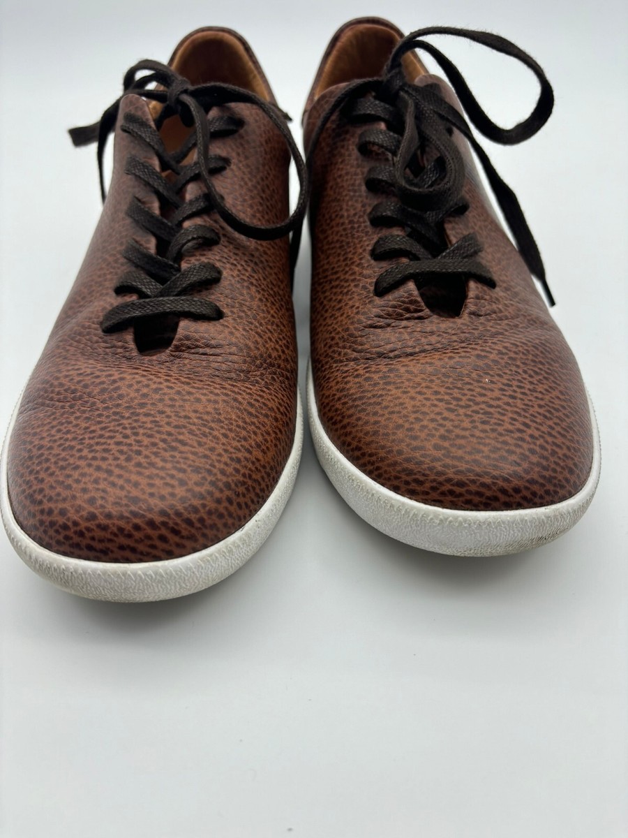 Beckett Simonon 10 Mens Leather Brown Shoes  Good Condition Beckett Simonon Leather Shoes Mens 10 Brown Lace Up Sneakers  main image 3