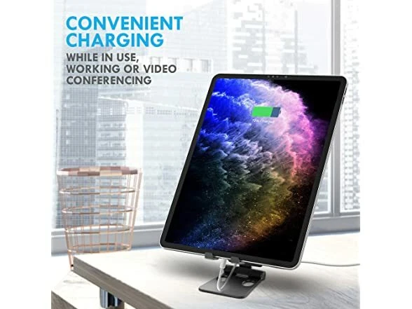 Aduro U-Rise Acero XL Plegable Aluminio Escritorio Tableta Soporte Montaje ROSA Foto 4 de 4