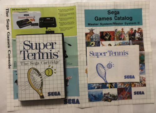 Super Tennis the sega Cartridge Master System - Photo 1/3