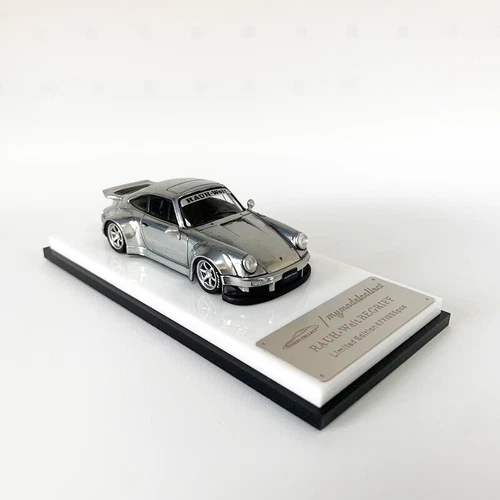 MC 1:64 Model Car Porsche RWB 930 Alloy Diecast Vehicle Collection-Chrome Silver - Picture 8 of 8