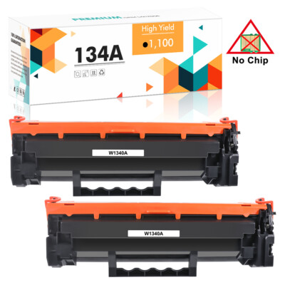 2PK W1340A 134A Toner Compatible with HP LaserJet M209dw MFP M234dw [No Chip]