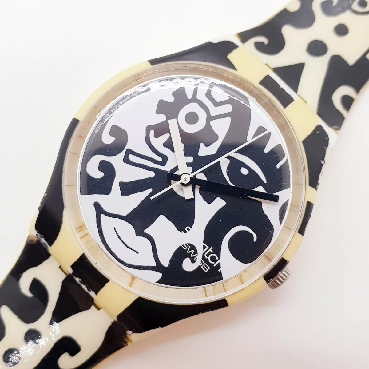 White swatch hotsell watch mens