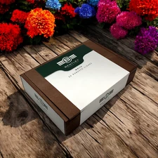 Bentley White Robusto Empty Wooden Cigar Box 8.5x6x2