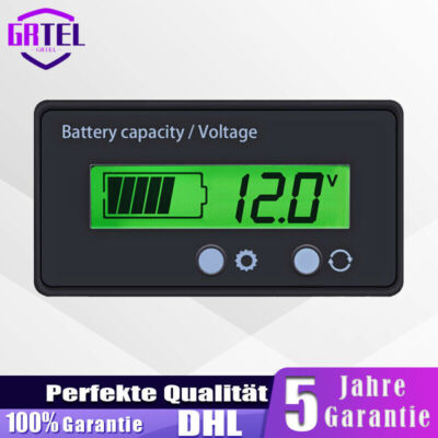 Batteriekapazitäts Voltmeter Monitor Batterie Status Anzeige Tester LCD Display