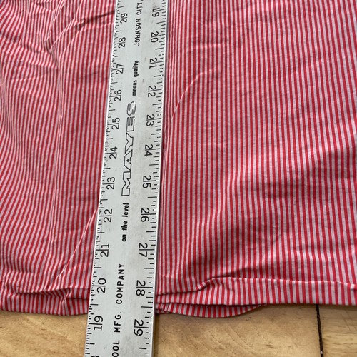 LOUIS PHILLIPE Button Up Shirt Men L 44" 40cm Red Striped Premium Cotton Picnic - Picture 10 of 24