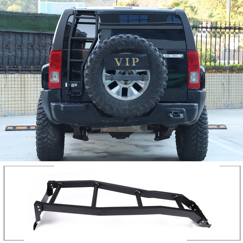 Back Car Rear Steel Roof Rack Ladder Tailgate Rack Fit For Hummer H3 2005-2009 - Picture 2 of 13