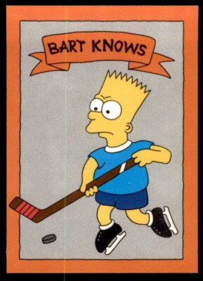 Bart Simpson Knows Sports 10 CARD SET - Fun SPOOF of Bo Jackson