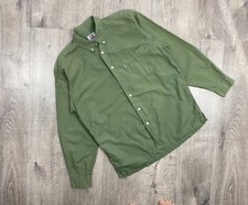 Vintage 90s Levi s Mens Olive Green Button Down Shirt Long Sleeve Cotton Size M