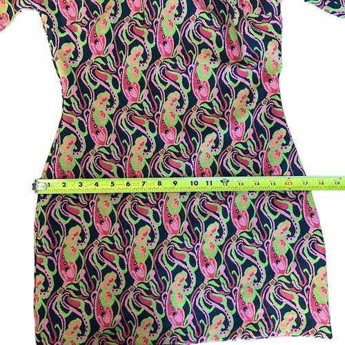 ZARA Kleid Psychedelic Paisley Blau Rosa Mini Größe Small Hippie 60’s 70’s Vibe - Bild 18 von 18