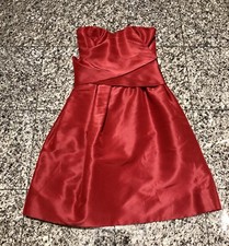 Oscar de la Renta Red Silk Origami Style Dress