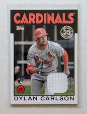 2021 Topps Dylan Carlson 1986 Topps Relic Rookie RC #86BR-DC Tampa Bay Rays