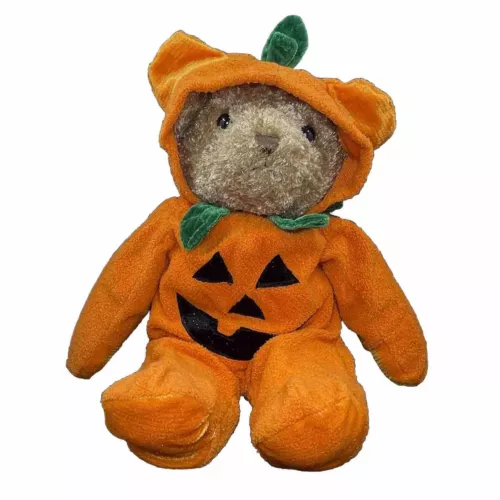 Halloween Bear Jack-O-Lantern Pumpkin Plush Stuffed Animal Barnes & Noble